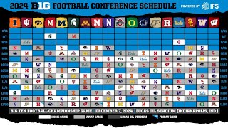 When & Where Are the Big Ten Teams Playing in 2024? | Dates Unveiled for the 2024 Football Schedule