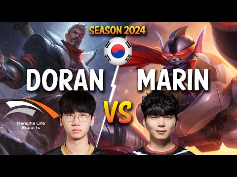 HLE Doran JAYCE vs MaRin RUMBLE Top - Patch 14.4 KR Ranked CHALLENGER | lolrec