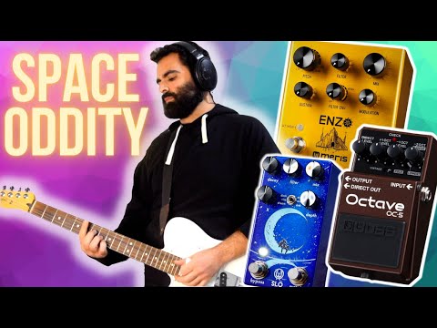David Bowie Space Oddity + Walrus SLO, Meris Enzo SYNTH, and BOSS OC-5 BASS Octave for SOLO GUITAR