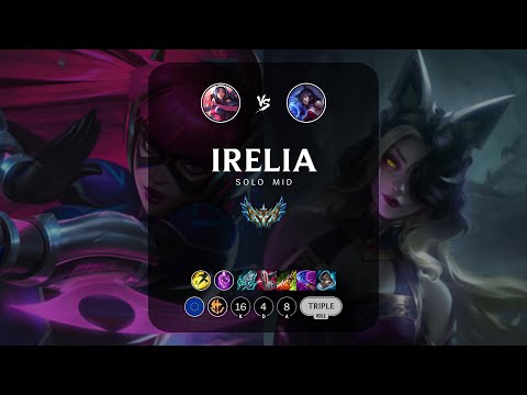 Irelia Mid vs Ahri - EUW Challenger Patch 13.8