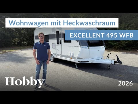 Der Elegante mit Heckwaschraum | Hobby EXCELLENT 495 WFB - Saison 2026