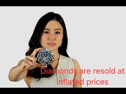 Diamonds are resold at inflated prices