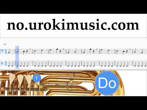 Lær å Spille Tuba Jingle Bell Rock Melodi Trening Del#1 um-i935