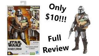 Star Wars Galactic Action The Mandalorian & Grogu Baby Yoda Interactive Electronic Figures Review