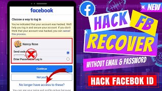 Fb Hack Recover 2023 || How To Recover Facebook Hacked Account Without Phone Number & Email Id 2024