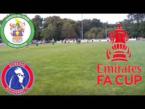 FA CUP QUALIFYING VLOG BETWEEN BURGESS HILL TOWN FC VS DORKING WANDERERS FC