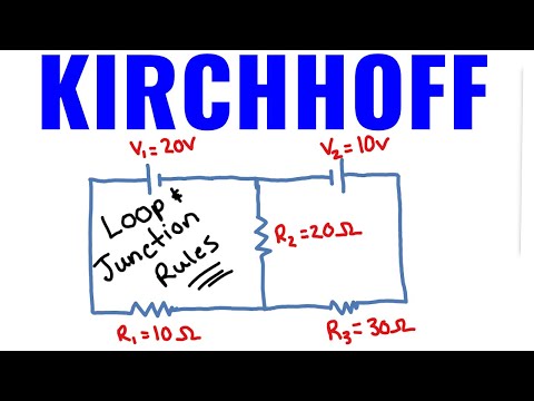Kirchhoff's Circuit Laws WITH EXAMPLES! (Loop Rule and Junction Rule)(AP Physics 2)