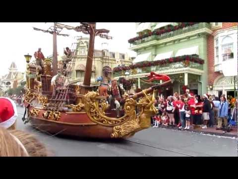 2012 ABC Christmas Day Parade Taping Magic Kingdom Disney World 12/1/2012 Part #3