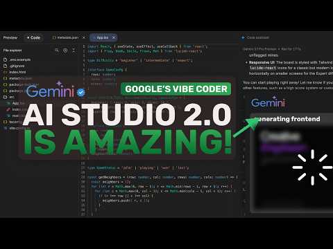 Google AI Studio 2.0 (Antigravity & Firebase Agent):  Google's NEW AI Studio features & IT'S INSANE!