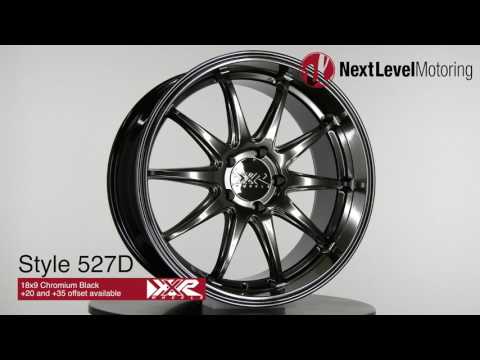 XXR 527D 18x9 Chromium Black