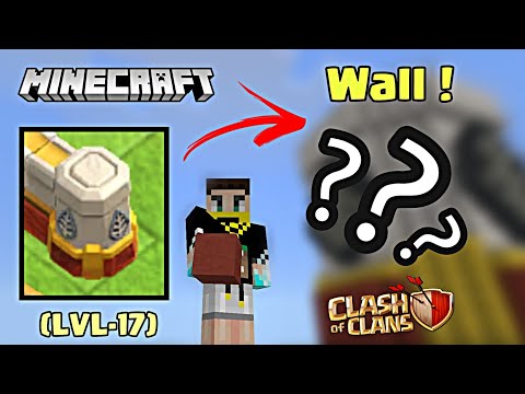 Insane Minecraft Clash of Clans 17 Wall Build!