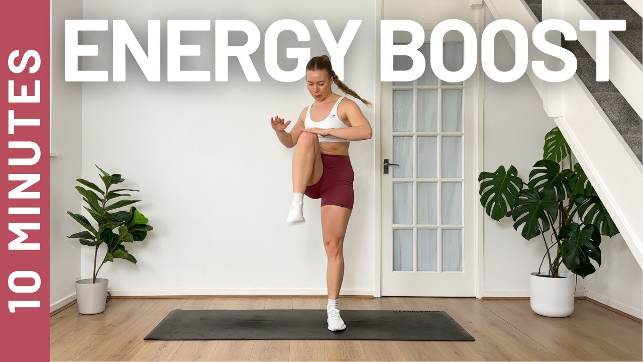 10MIN ENERGY BOOST WORKOUT - All Standing, Full Body HIIT