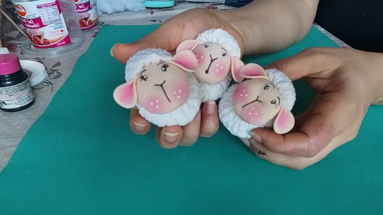 DIY Ovelhinha de Fuxico