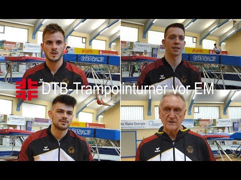 DTB-Trampolinturner vor der Europameisterschaft 2018 in Baku