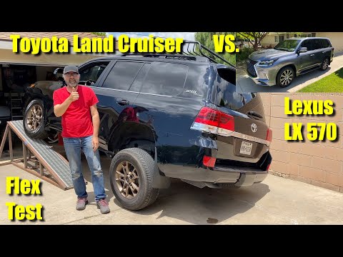 2020 Toyota Land Cruiser vs. 2020 Lexus LX 570 Suspension Flex Test: A 200-Series Frame-Twist Battle