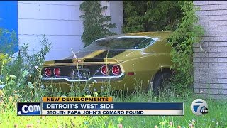 Stolen Papa John's Camaro found