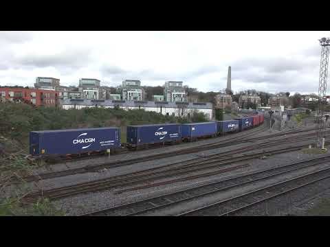 Irish Rail 071 Class Loco 087 + IWT Liner - Islandbridge Junction (25/3/23)