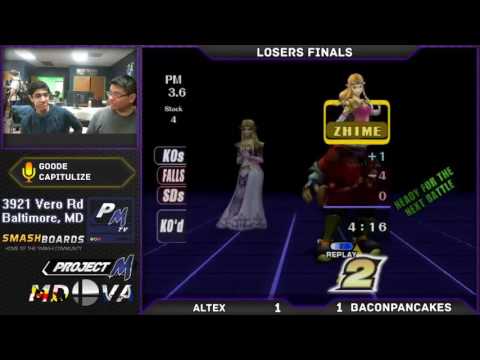 Project M @ Xanadu 1/2/17 Losers Finals: Altex (Zelda) vs BaconPancakes (Fox)