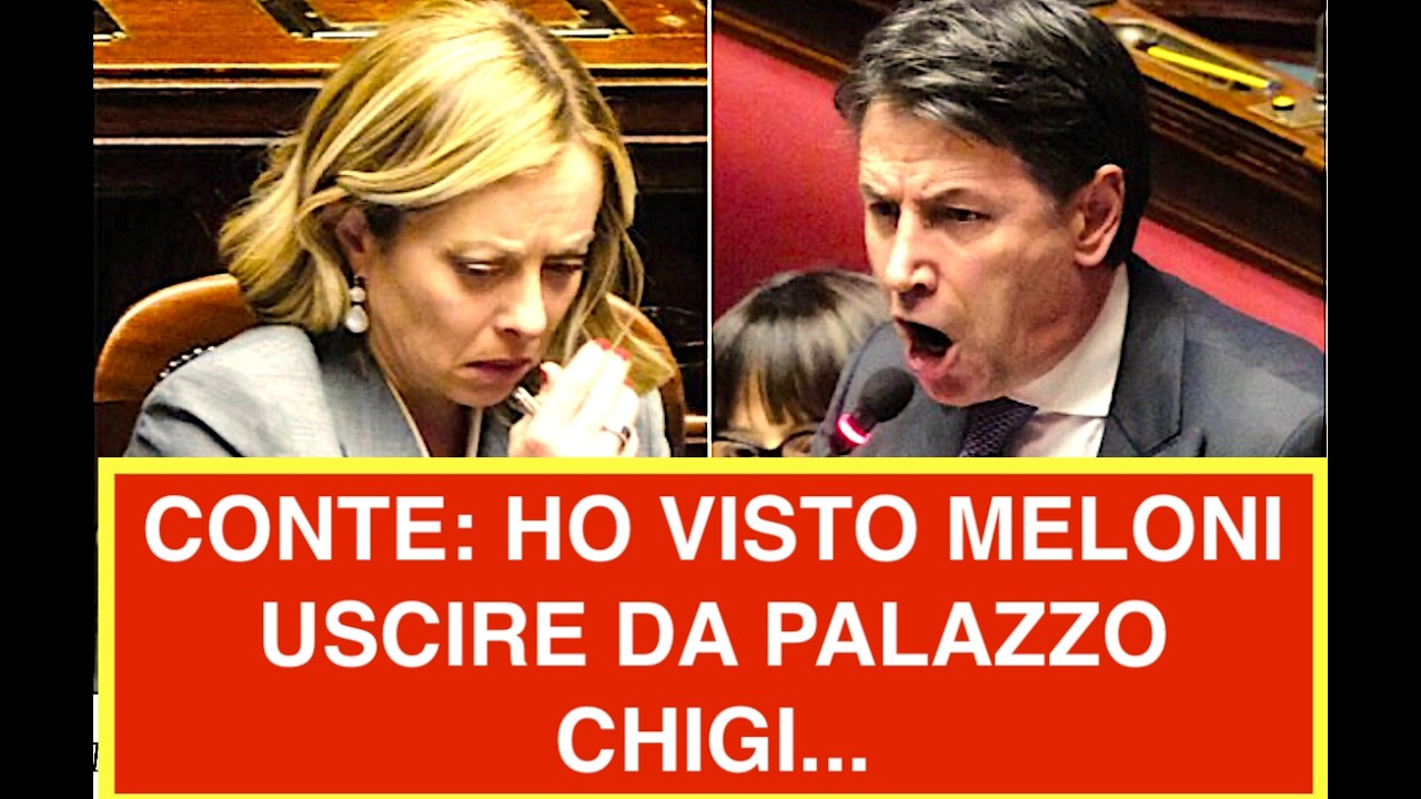 CONTE: HO VISTO MELONI USCIRE DA PALAZZO CHIGI...