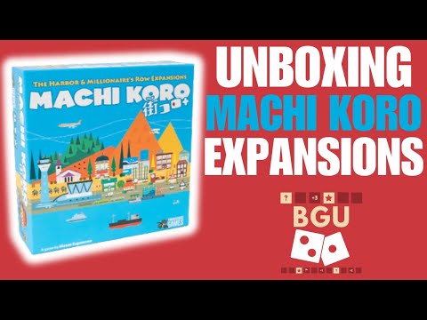 Machi Koro Expansions Unboxing | The Harbor & Millionaire's Row Expansions