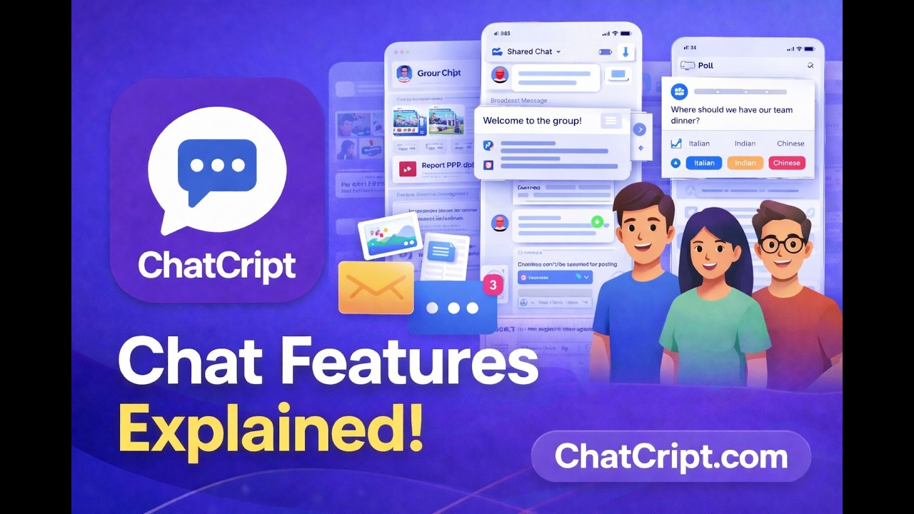 Chat options features walkthrough video