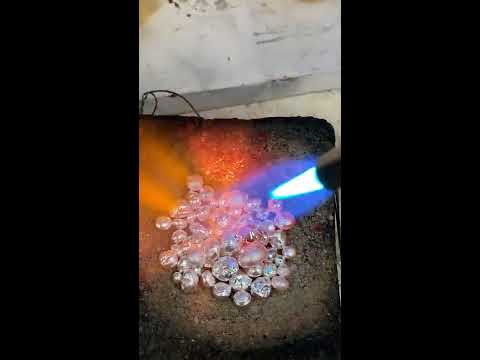 Melting Fine Silver Grain