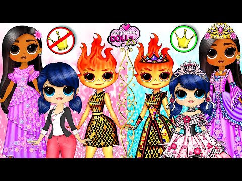 Princesses Marinette, Isabella, Ember, Wendesday, Isabella, Enid, M3GAN - Paper Crafts