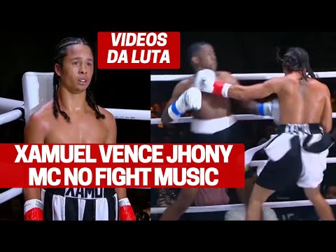 VÍDEO LUTA XAMUEL 'TIRA ONDA' E VENCE JHONY MC EM LUTA DE BOXE NO FIGHT MUSIC SHOW