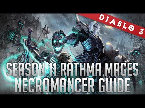 2.6 Rathma Skeletal Mage Necromancer (GR95+ Solo/T13 Speedfarm) - Season 11 Progression Build