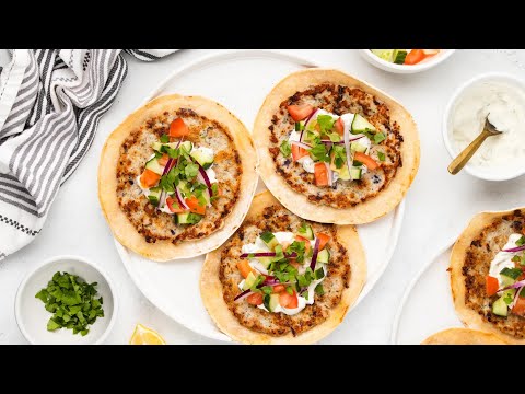 Smashed Chicken Gyro Tacos Recipe