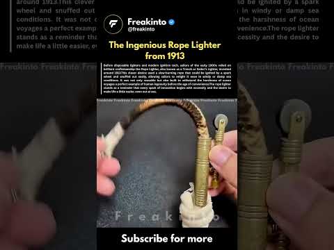 The Ingenious Rope Lighter from 1913