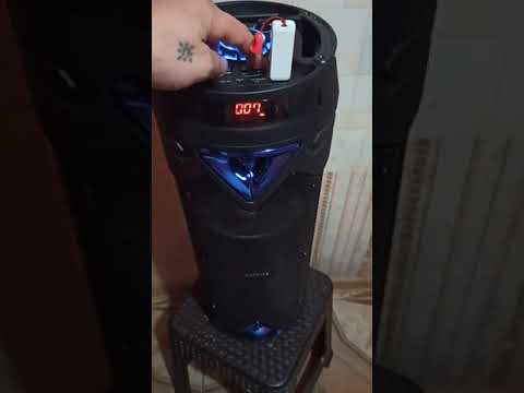 Дешёвая колонка обзор, блютуз колонка ZQS 6203, bluetooth, портативная колонка