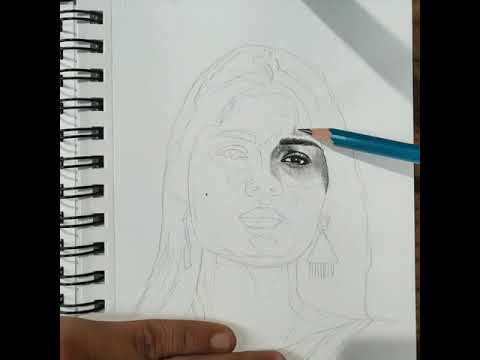 Samyuktha Menon | Pencil Portrait Time-lapse Video