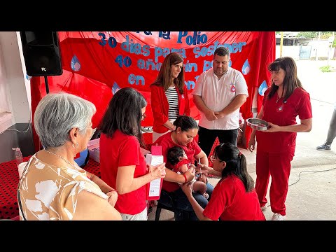 En Colonia Santa Rosa se conmemoró el último caso de poliomielitis en el país