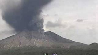 preview picture of video '桜島速報 20090503　激しい噴煙 Volcano:Sakurajima,Japan'