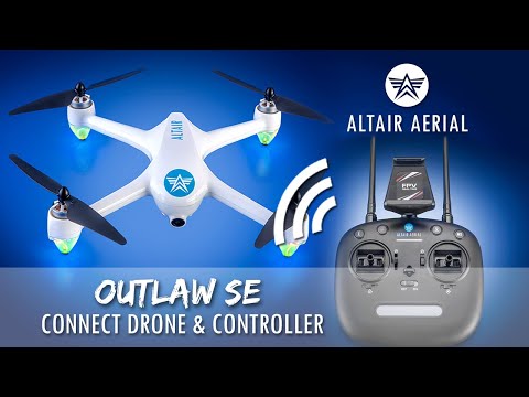 Altair Aerial Outlaw SE - How to connect the drone & the controller.
