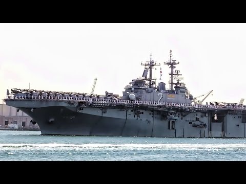 USS Essex (LHD-2) Departs San Diego On Deployment