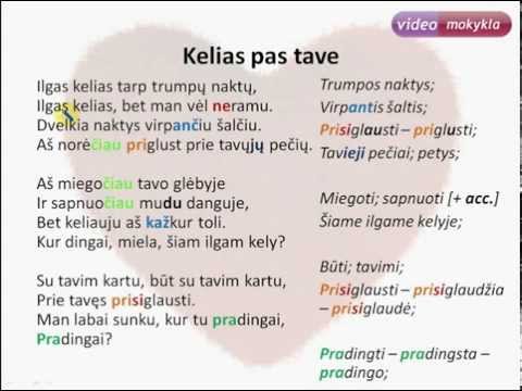 Learn Lithuanian with lyrics. Rebelheart - Kelias pas tave