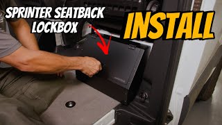 Sprinter Seat Back Locker - Swivel Seats