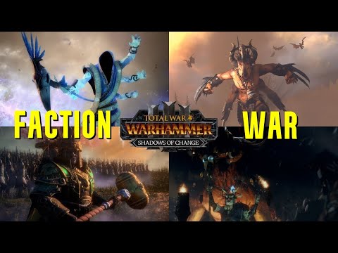 4 Player FACTION WAR | Tzeentch, Cathay, Kislev & Beastmen | Total War Warhammer 3 Multiplayer