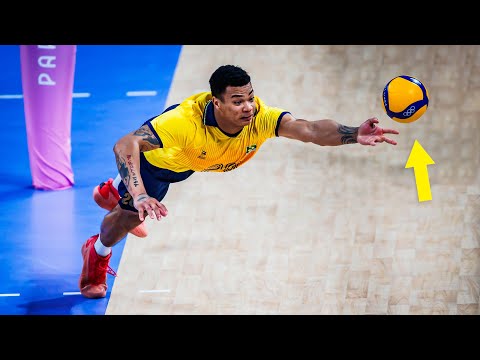 TOP 20 Craziest Saves by Volleyball Team Brazil