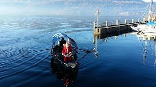 preview picture of video 'Babbo Natale in barca! Pro Loco Ranco 2013'