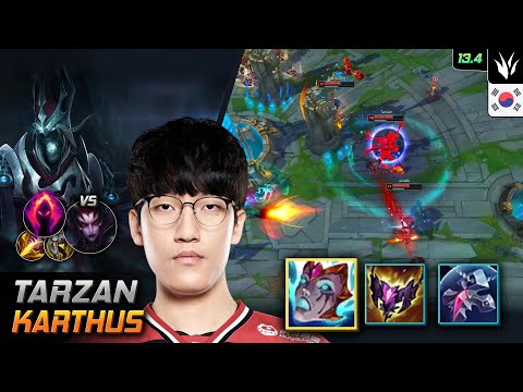 Tarzan Jungle Karthus Build Liandry's Anguish Dark Harvest - LOL KR 13.4