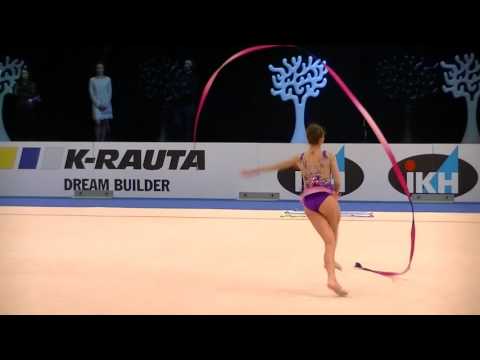 Taseva Katrin (BUL) ribbon World Cup Espoo 2016 qual.