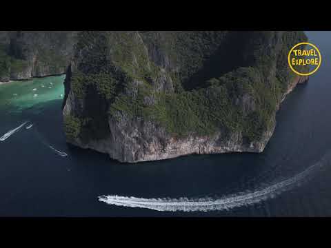 4K - Thai  Phi phi Island mountains || 4K Thailand