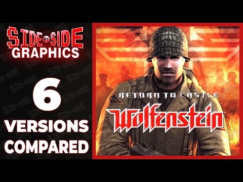 Return to Castle Wolfenstein | Graphics Comparison | PS2, XBOX, PC, MAC OS9, LINUX, HD MOD