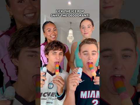 WAIT FOR IT! 😳💀🤣 Ice Pop vs Deodorant Challenge! 😆 #shorts