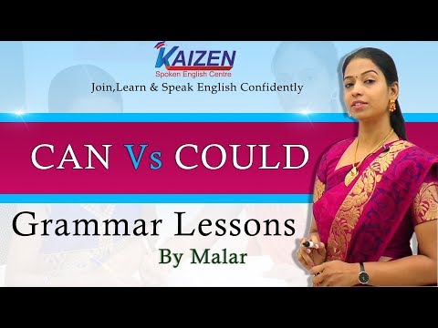 Can Vs Could # 20 - Learn English with Kaizen through Tamil