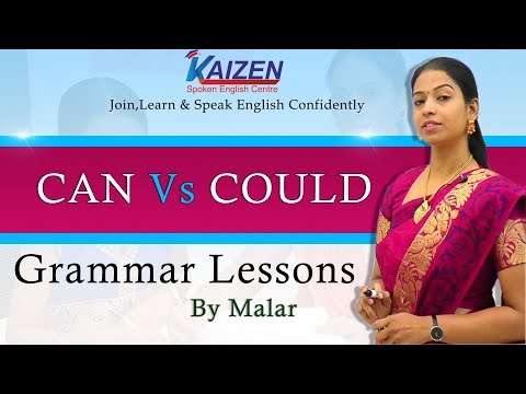 Can Vs Could # 20 - Learn English with Kaizen through Tamil Video