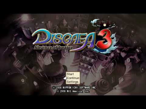Disgaea 3: Absence of Justice - Title Screen